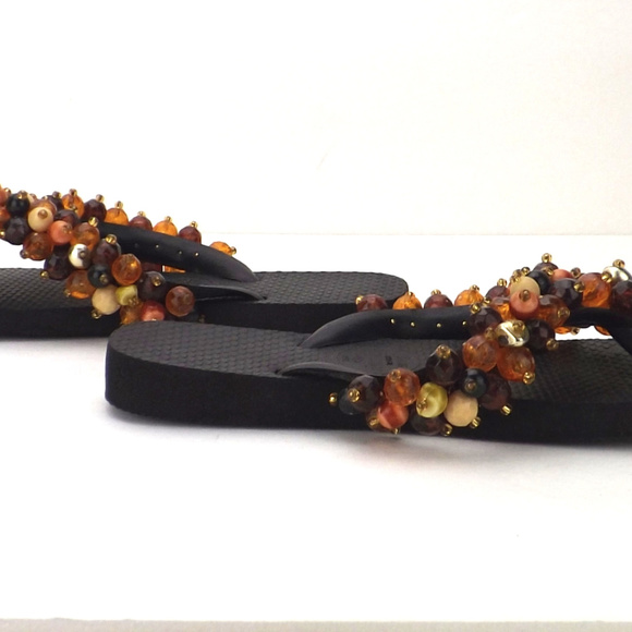 womens beaded Havaianas Brazilian sandals thongs - Picture 3 of 8