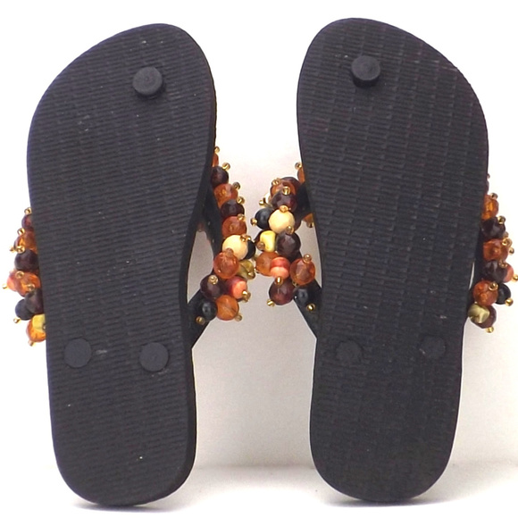 womens beaded Havaianas Brazilian sandals thongs - Picture 2 of 8