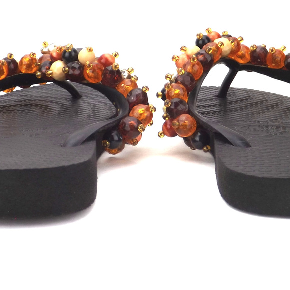 womens beaded Havaianas Brazilian sandals thongs - Picture 8 of 8