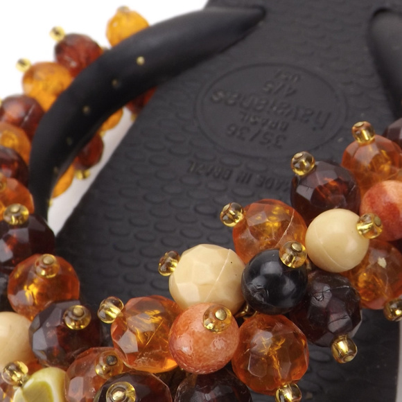 womens beaded Havaianas Brazilian sandals thongs - Picture 6 of 8