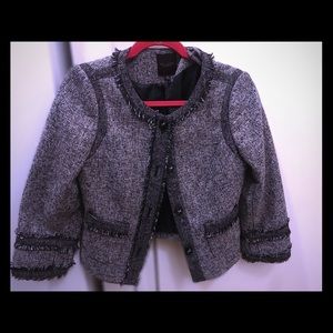 Salt and pepper blazer