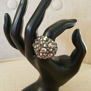 Dark gray stretch ring