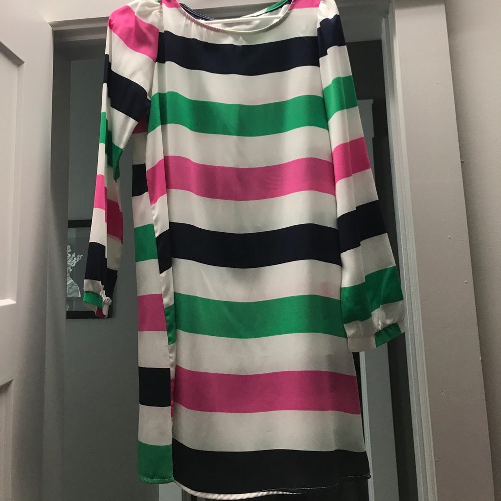 Striped shift dress