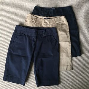 3 pair of Bermuda shorts