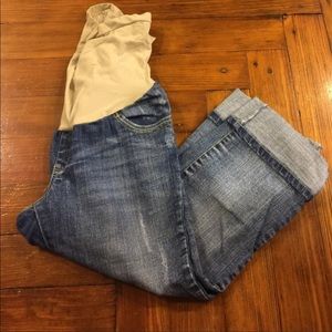 Denim Maternity Capris