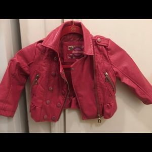 Infants leather jacket