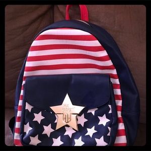 NWOT Betsy Johnson Backpack American flag