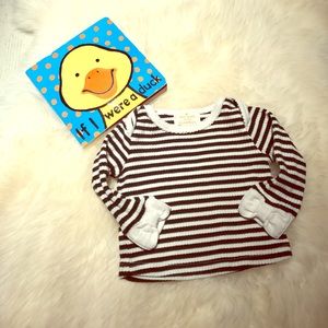 Kate Spade Baby B&W Striped Top with Bows 3 Mo