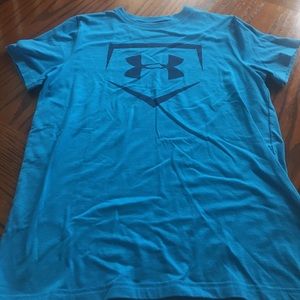 Youth Boy Size Large Under Armor and Nike shirts
