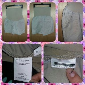 Khaki Maternity Shorts