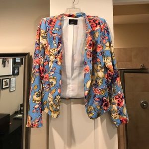 Floral lightweight blazer