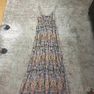 Aqua maxi dress