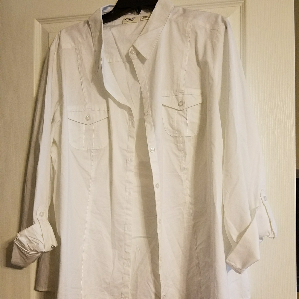 Cato White Button Down