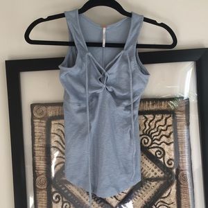 LAST WEEK SALE Free people lace up tee