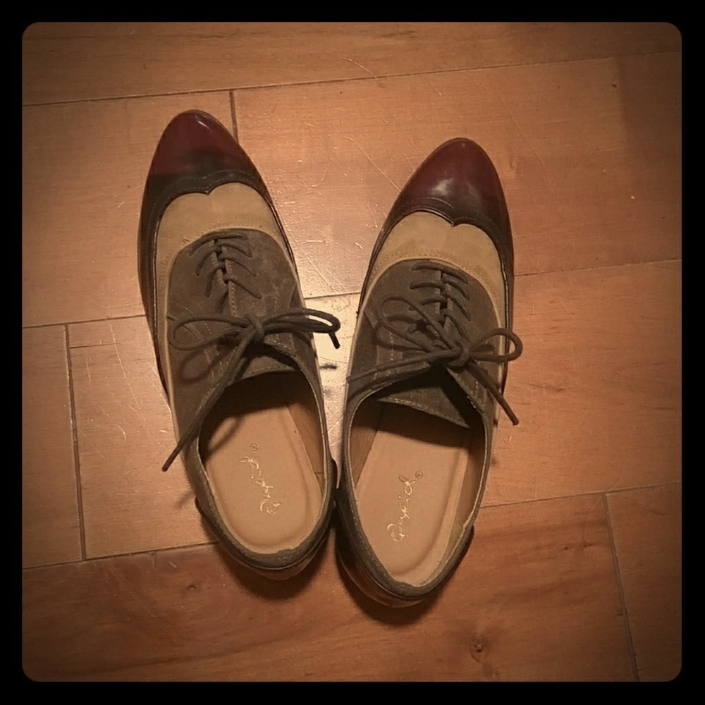 Modcloth Brown Oxford Shoes Wingtip
