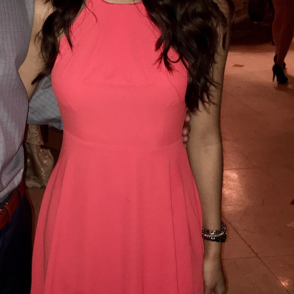 Halter neck coral Express dress ❤️
