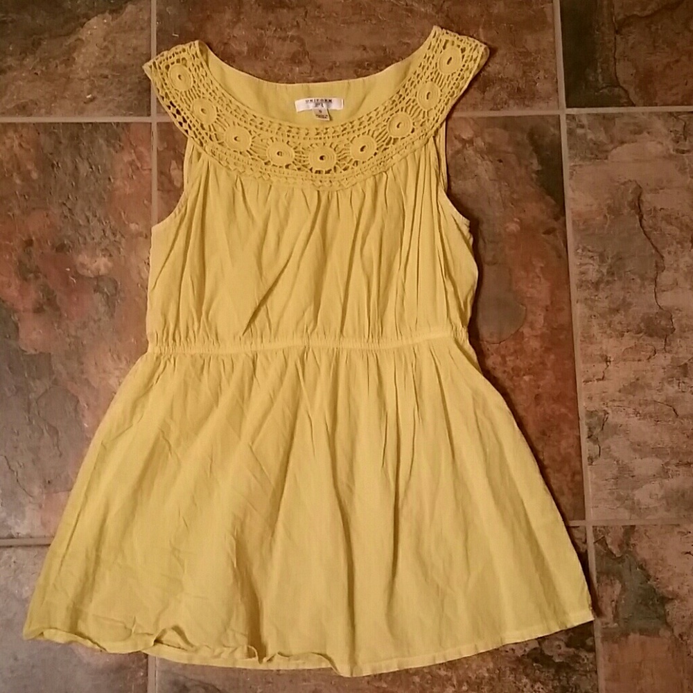 Bright yellow top