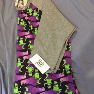 3x Disney Kermit Lularoe Randy