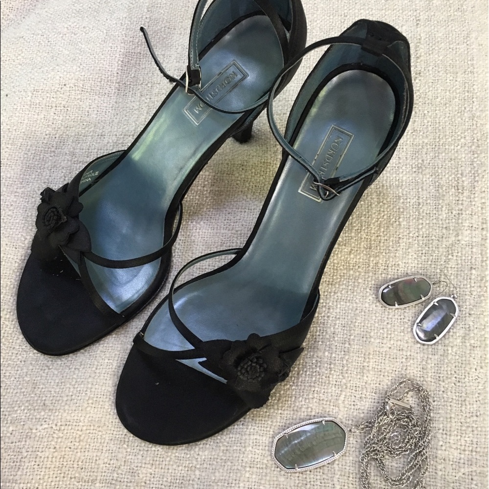 Black Ankle Strap Sandals