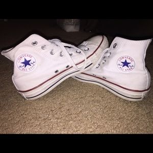 All Star Converse Shoes - All star white high top converse All Star Converse Shoes - All star white high top converse