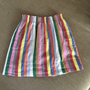 Jcrew striped skirt