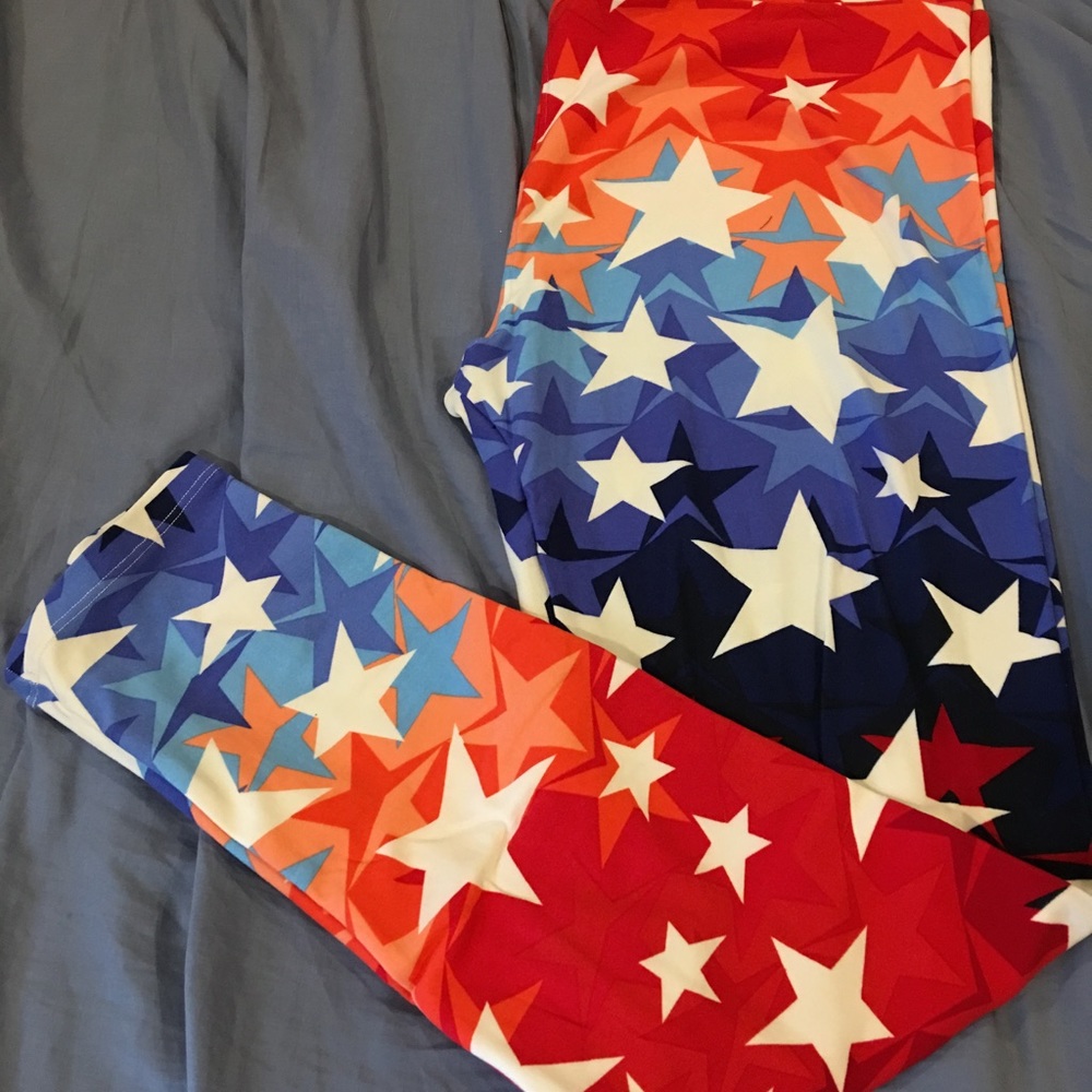 Tc new no tag Lularoe Americana ombré stars
