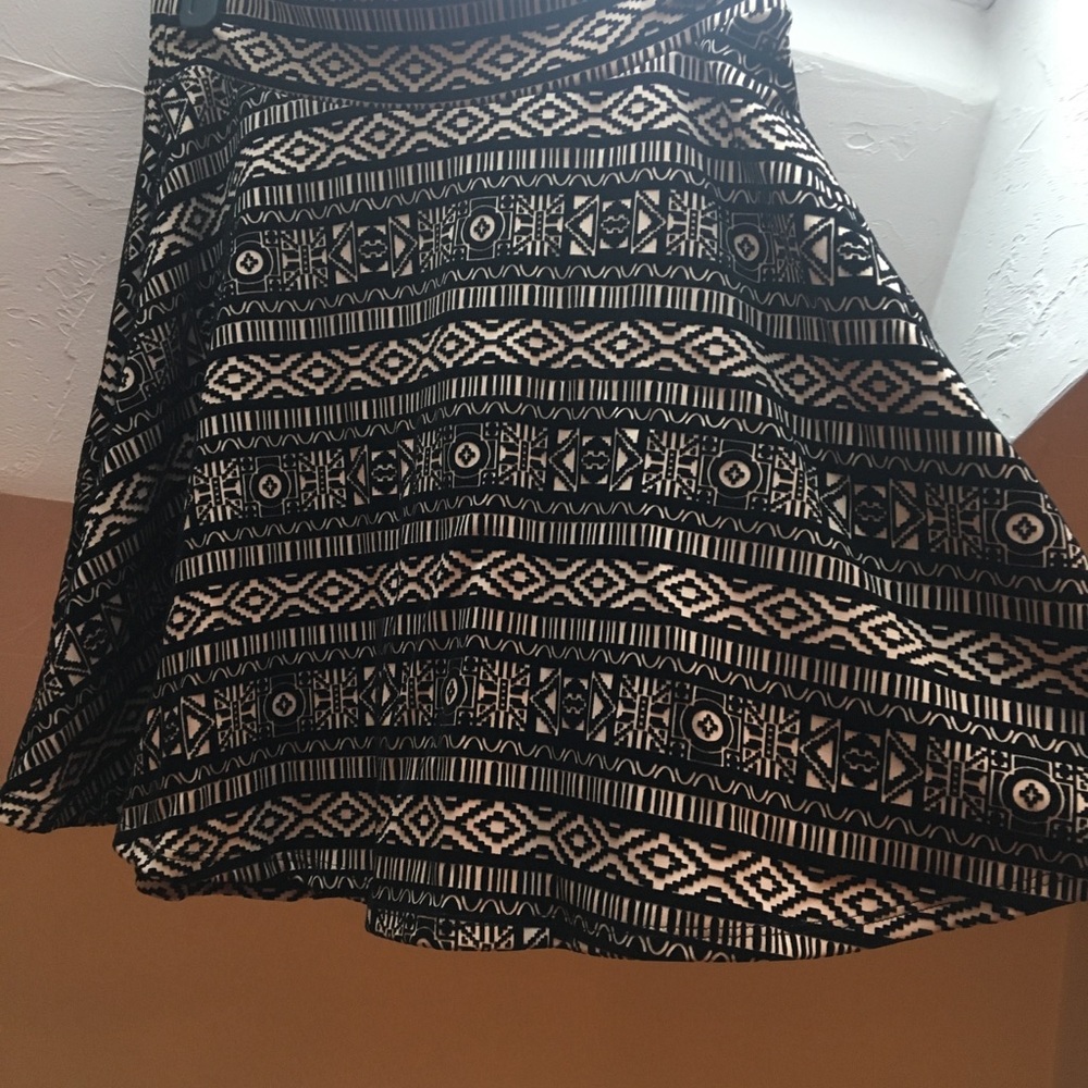Black and Tan velvet skirt