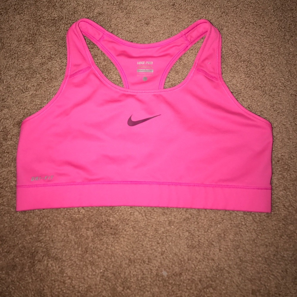 Hot Pink Nike Sports Bra