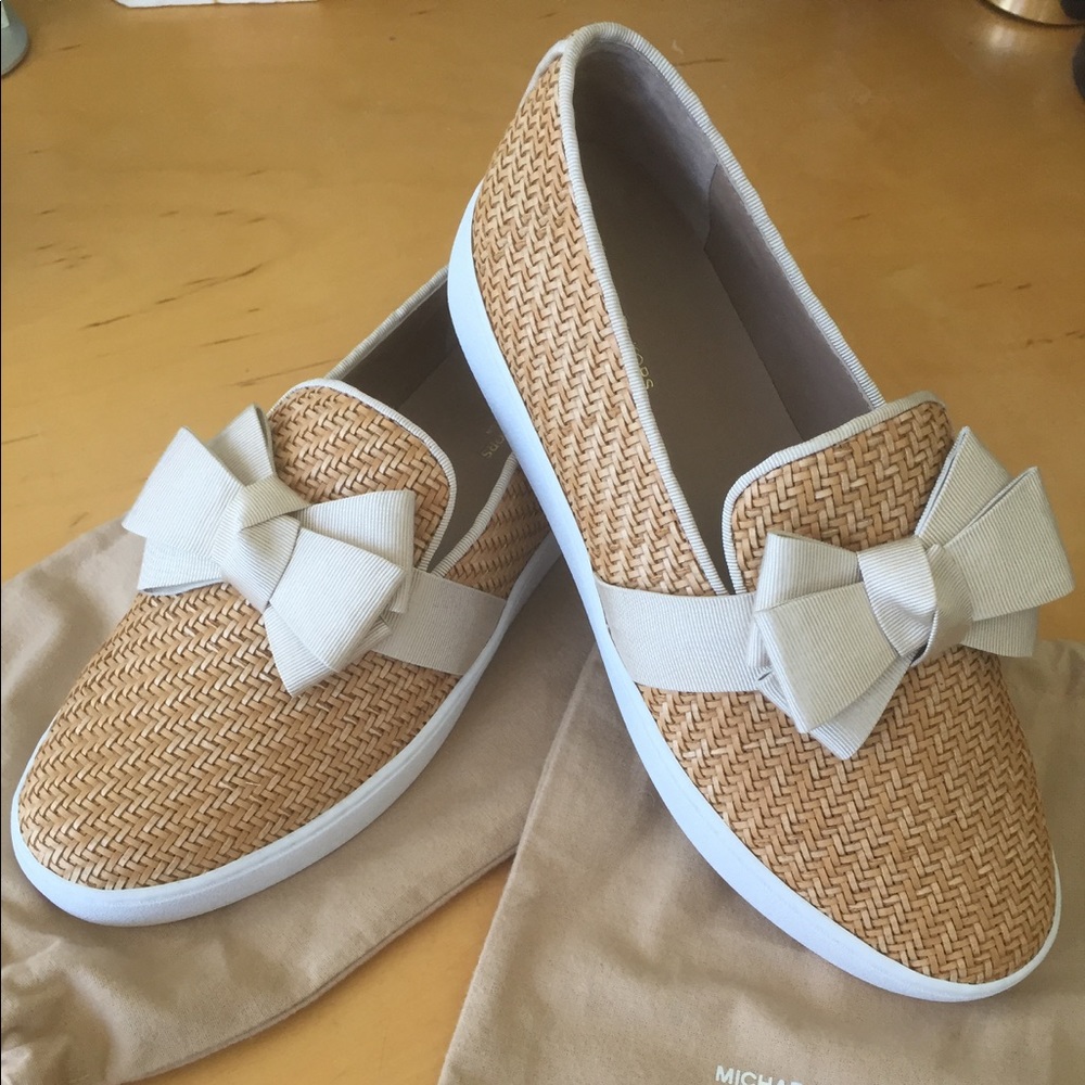 MichaelKors Collection Val Bow Woven Sneaker