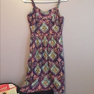 J. Crew patterned spaghetti strap dress