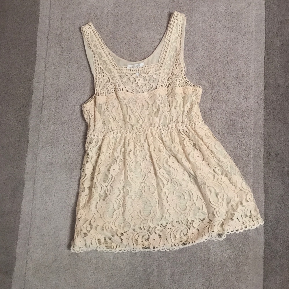 Lace tank shirt