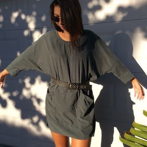 Urban Outfitters-Slate Grey/Green Kimono Dress