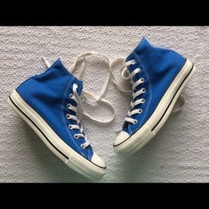 Royal Blue Hightop Converse