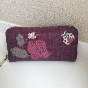 Authentic Fendi Fortuna Wallet with Zipper