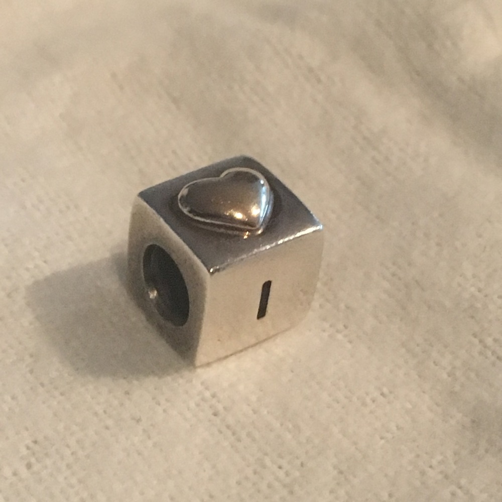 Pandora I Love You charm with gold heart