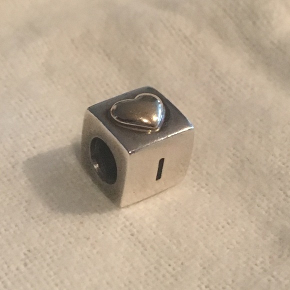 Pandora I Love You charm with gold heart - Picture 2 of 4