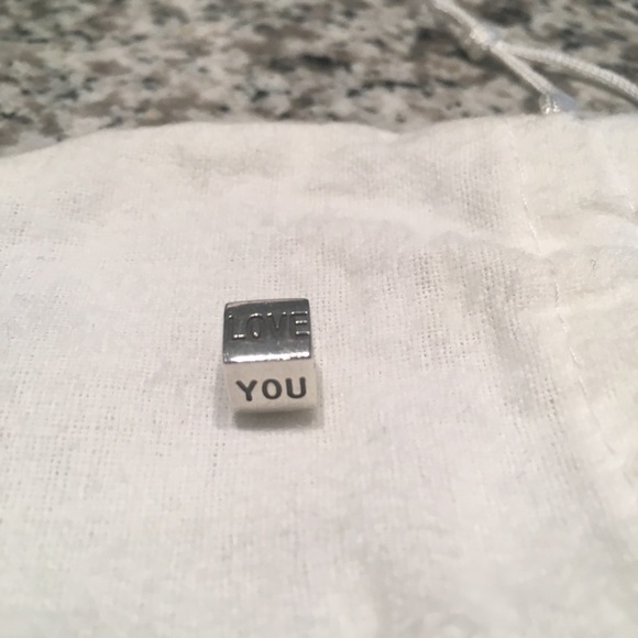 Pandora I Love You charm with gold heart - Picture 4 of 4