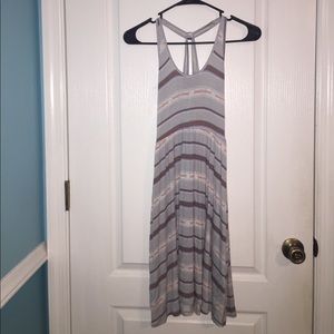 Blue striped dress