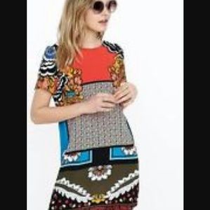 Short sleeve shift dress