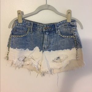 Free People Jean shorts