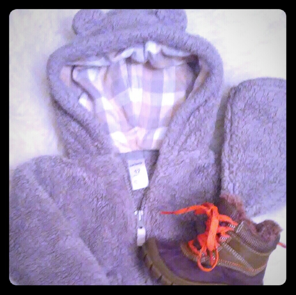 Carters Plush Teddy Bear Hoodie/Jacket