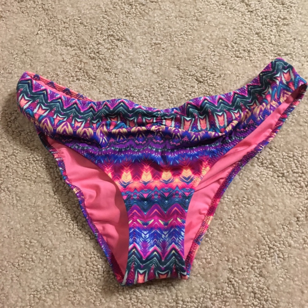 PINK Ruched Bikini Bottoms