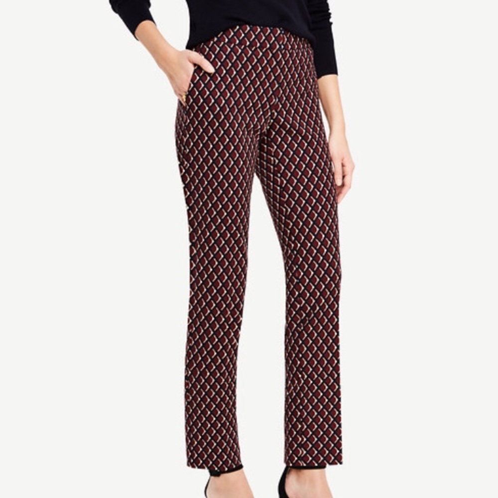 Ann Taylor Ankle Pant in Diamonds -Devin Fit