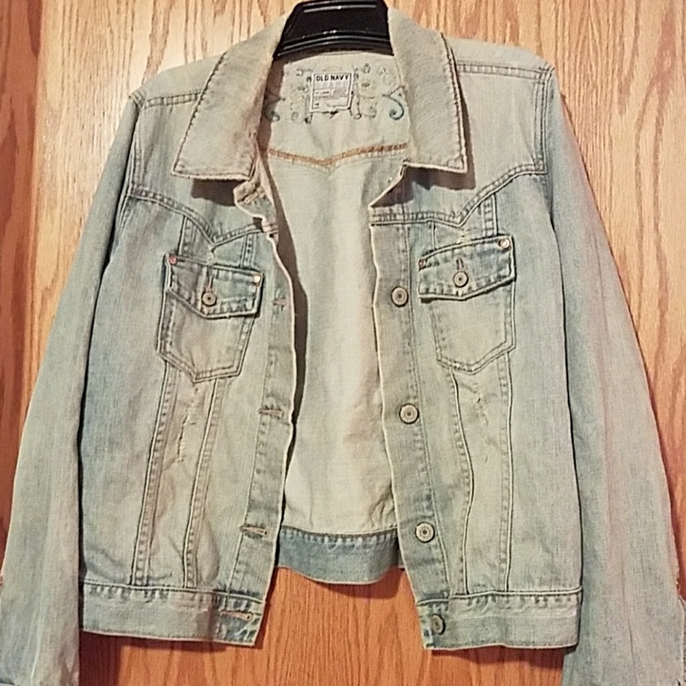 Distressed Denim Jacket