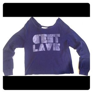 Urban Outfitters "C'est La Vie" Long Sleeve Shirt