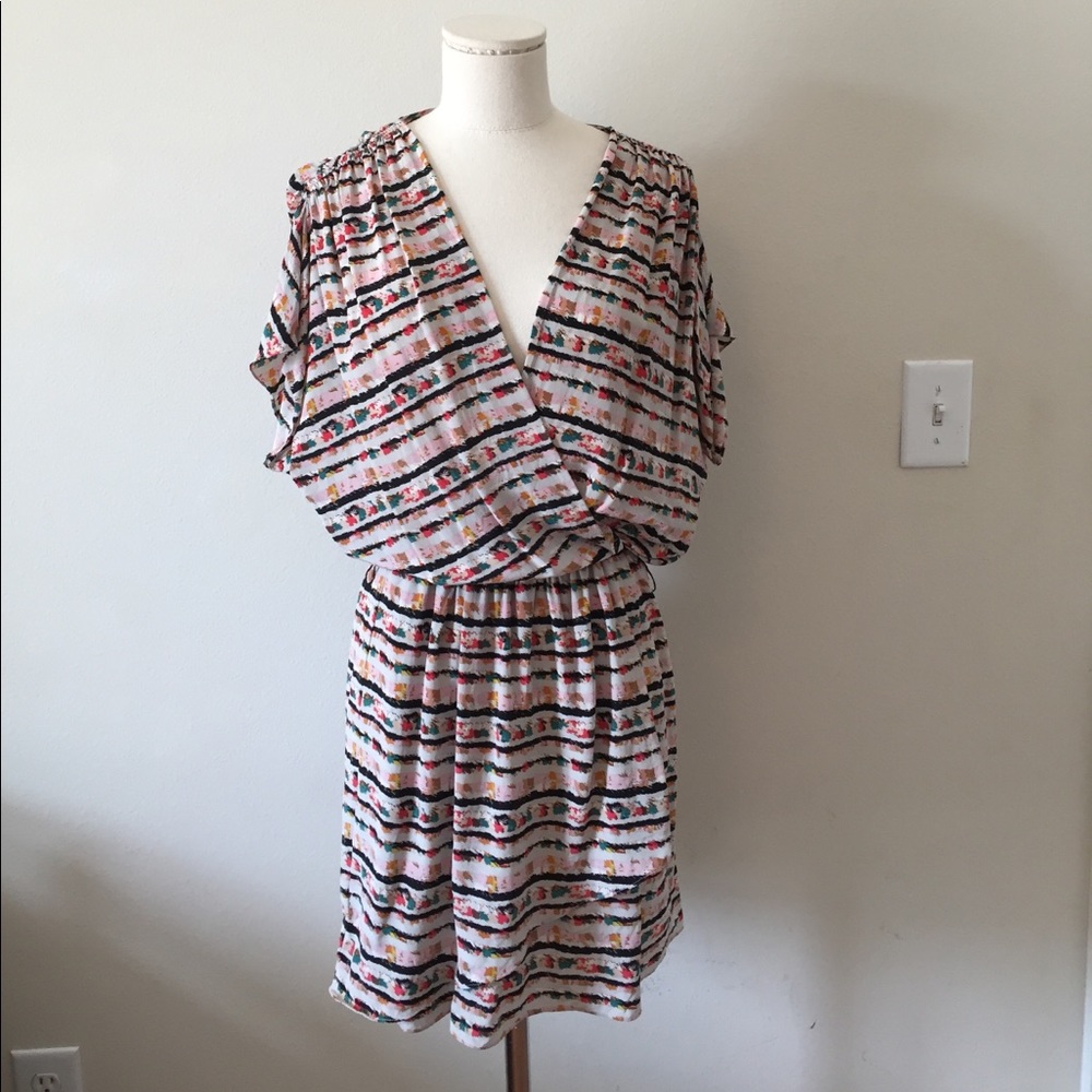 Multi-colored BCBG dress