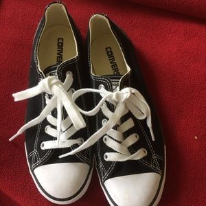 Women's black converse sneakers
