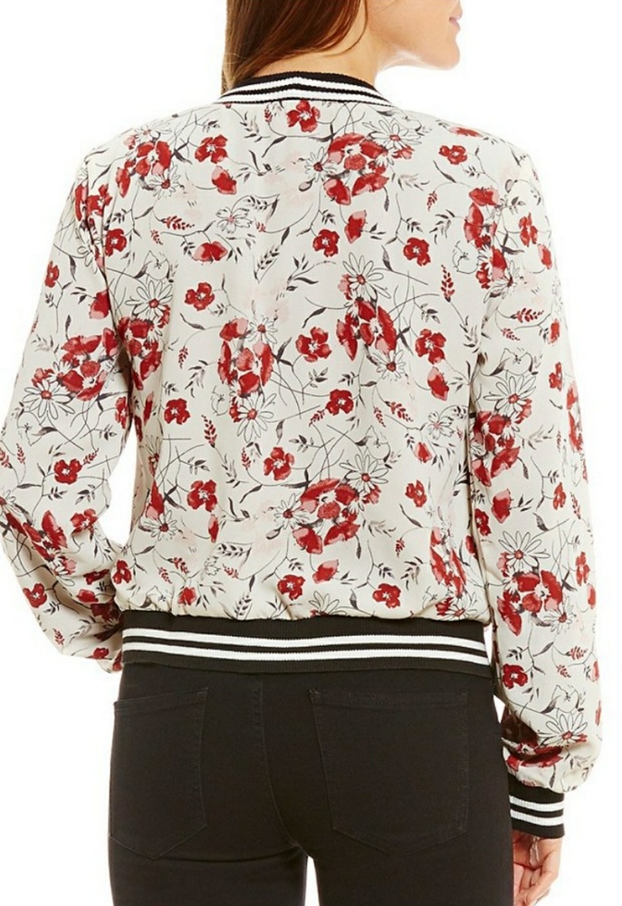 Floral REVERSIBLE Bomber Jacket 1 Left! - Picture 2 of 6