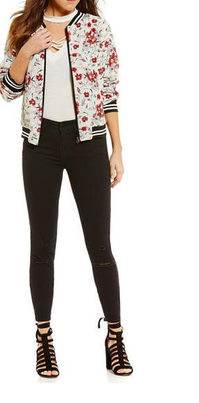 Floral REVERSIBLE  Bomber Jacket 1 Left! - Picture 3 of 6