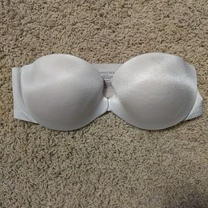 Victorias secret white strapless bra